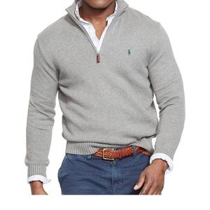 Men's polo by Ralph Lauren gray sweater