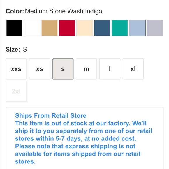 S EASY JEAN AA to swap for XS!! - Picture 3 of 4