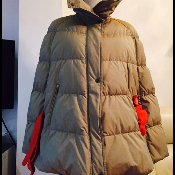 down poncho coat