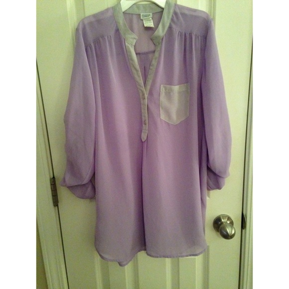 Chiffon pocket top