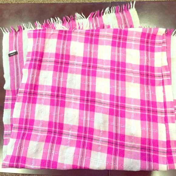 Pink silver and black jcrew scarf