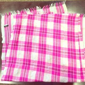 Pink silver and black jcrew scarf