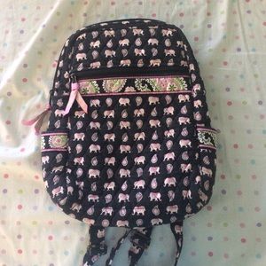 Vera Bradley Pink Elephant Print Backpack
