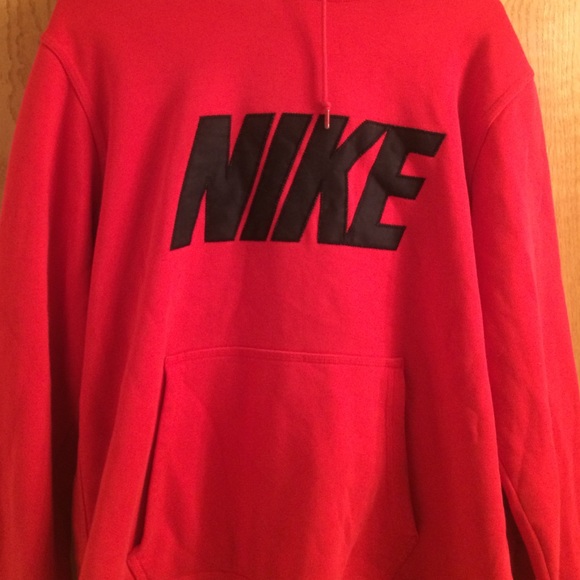 Red nike hoodie
