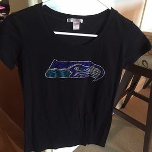 Women's Bling Seahawks T-Shirt