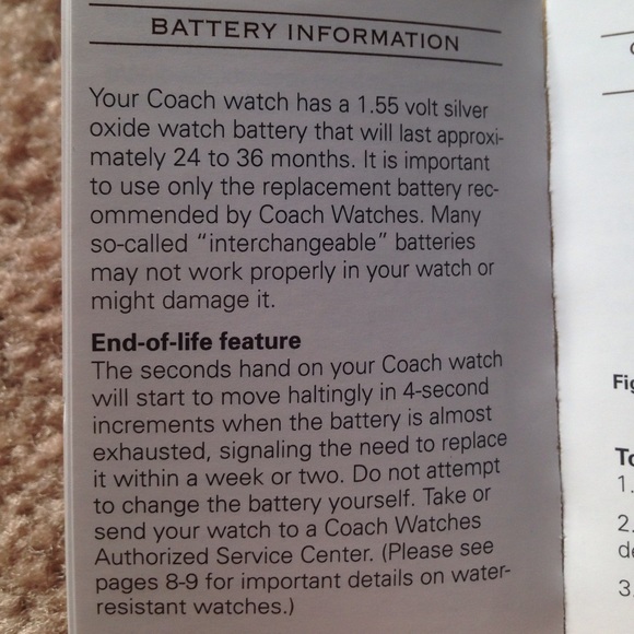 Coach Watch - Needs battery, see description - Picture 4 of 4