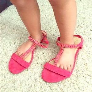 Coral Forever 21 Sandals (fit like size 7.5)
