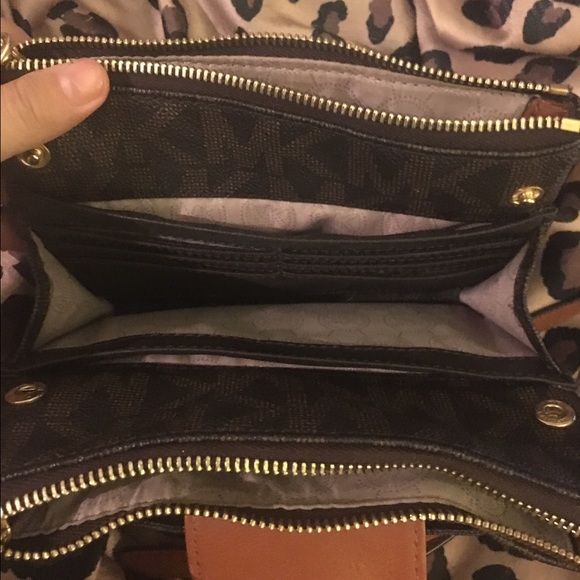 Michael Kors Leather Satchel - Picture 3 of 3