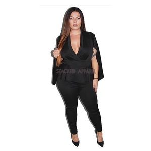 Cape Jumpsuit - Black