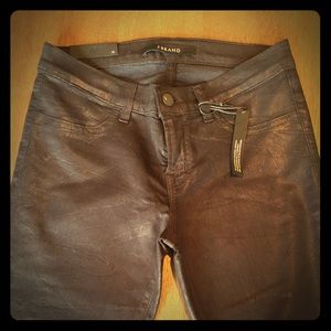J Brand wax jeans, black