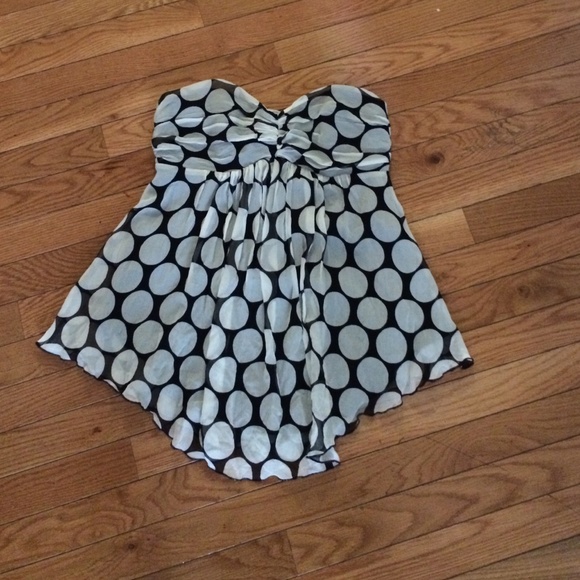 Express Strapless dress top