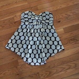 Express Strapless dress top