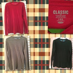 Men's red OR gray or Green  old navy T long sleeve