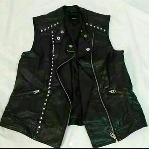 Leather vest