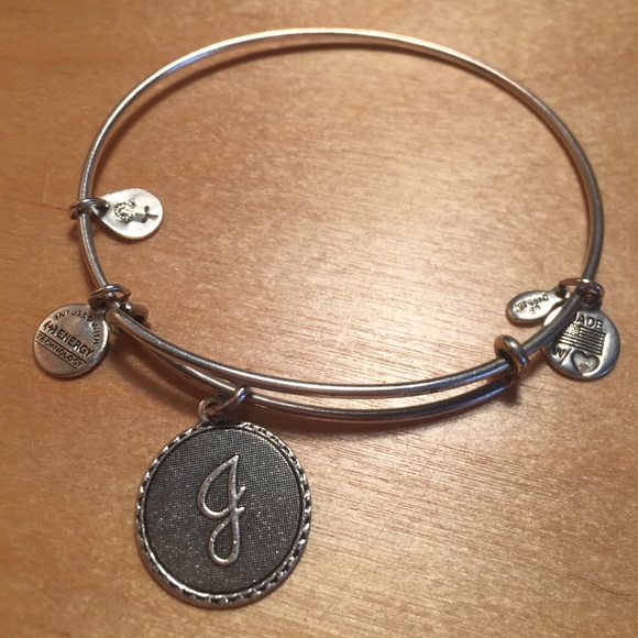 Alex & Ani Silver "J" Bangle & Sunflower Bangle