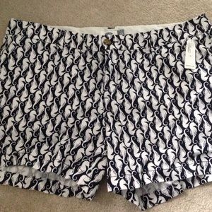 NWT Old Navy seahorse print shorts size 16
