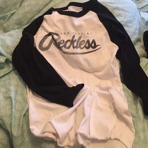 Young and reckless baseball tee