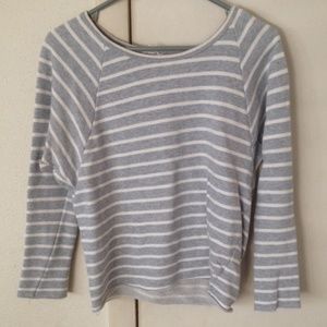 Grey Striped Top