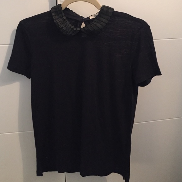 Madewell Sequin Collar Tee