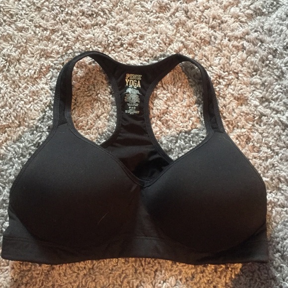 Pink yoga bra