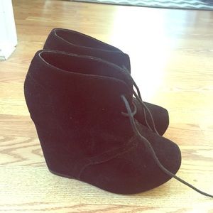 Steve Madden Suede Bootie Wedges