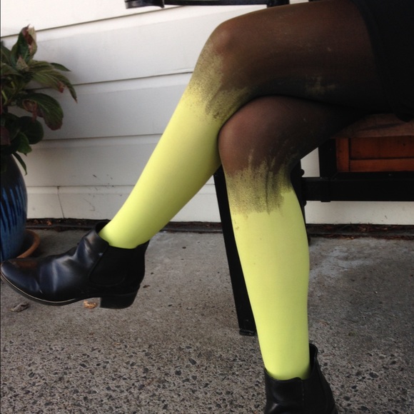 EveSkywalker Gold & Black Tights - Picture 4 of 4