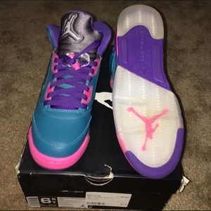 tropical teal retro 5s.