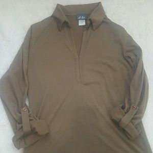 Brown layering shirt