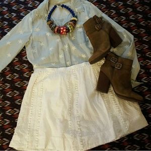 J.Crew Swiss Dot Skirt. Size 10