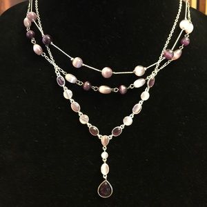 🎄Purple and Lavender Necklace🎄Bonus