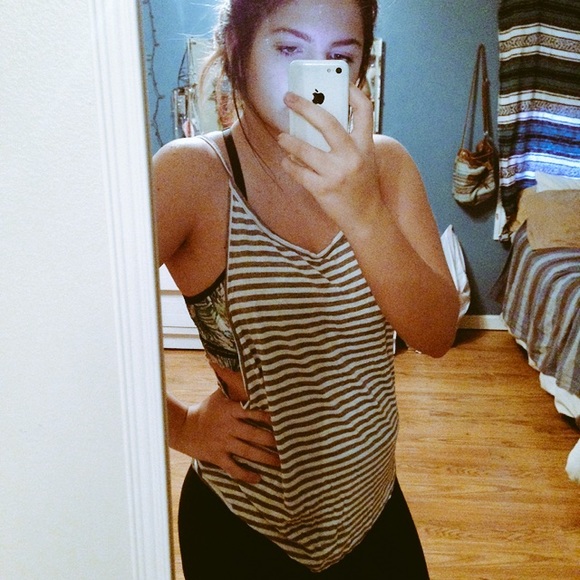 Striped muscle tank