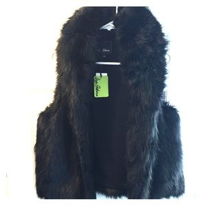 NWT fur Sam Edelman vest - never before worn
