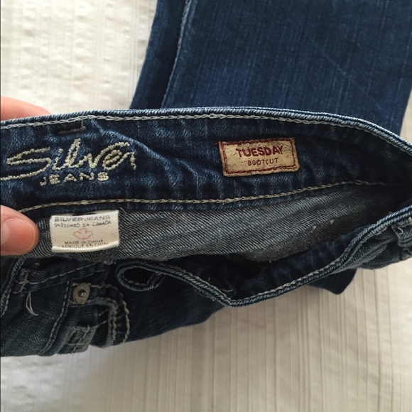 Silver boot cut jeans - Picture 2 of 4