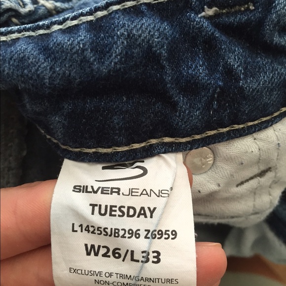Silver boot cut jeans - Picture 3 of 4