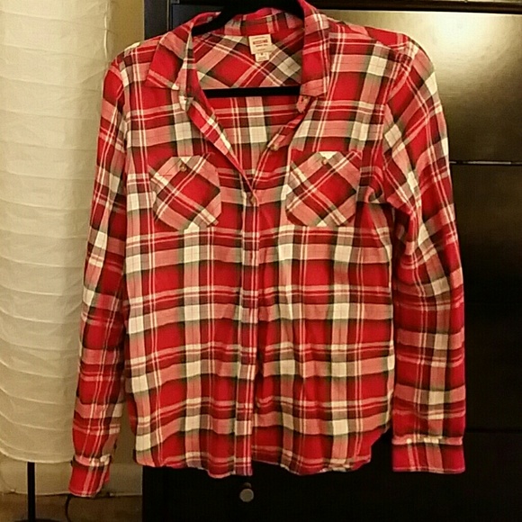 Red and blue plaid shirt
