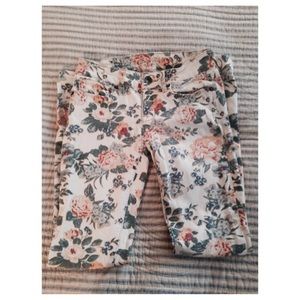 Floral jeans ☄ Bullhead Black