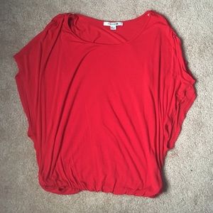 Simple Red Blouse