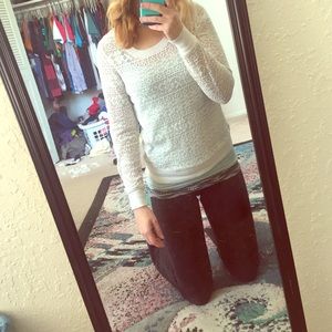 "Lacey" white long sleeve