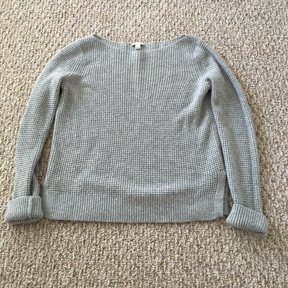 Grey knit sweater