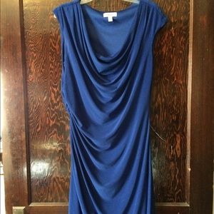 Royal Blue Ruched Dress