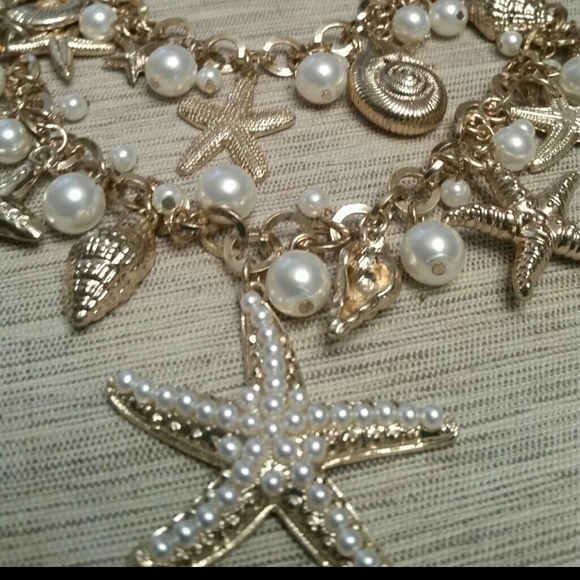 Shells with Gold Necklace Set