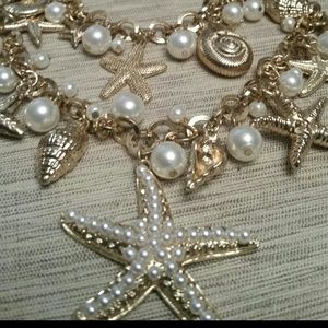 Shells with Gold Necklace Set