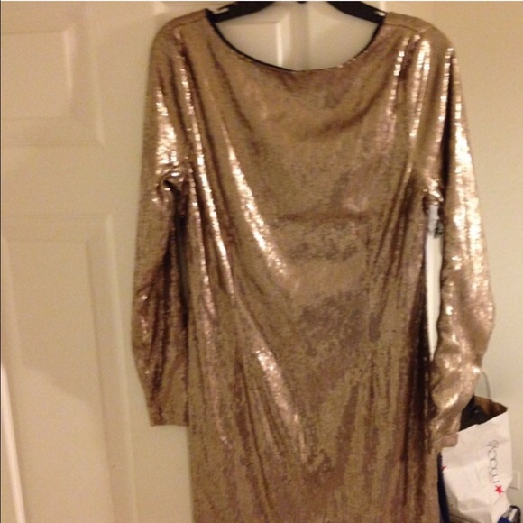 kardashian kollection gold dress Mini-dresses Kardashian Kollection