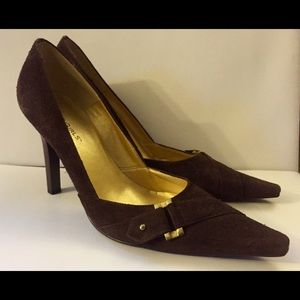 BCBGirls Brown Suede Heels