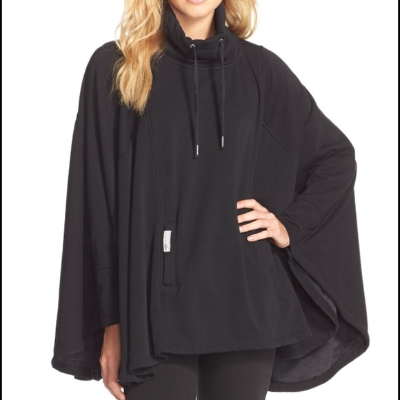 Ugg new black poncho fleece