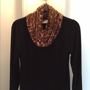 Cowl Neck Hoodie Top