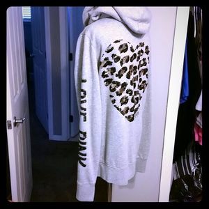 Victoria Secret Love Pink Zip Up Hoodie