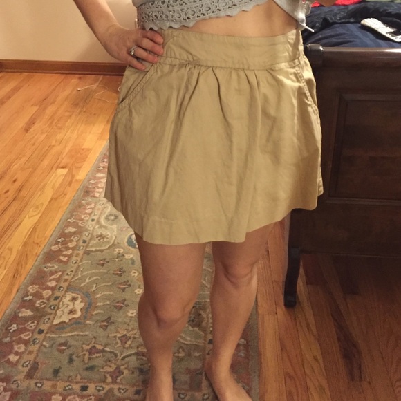 J. Crew khaki skirt