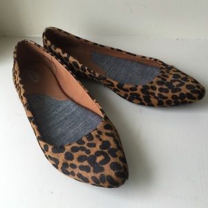 dr scholl's leopard print flats