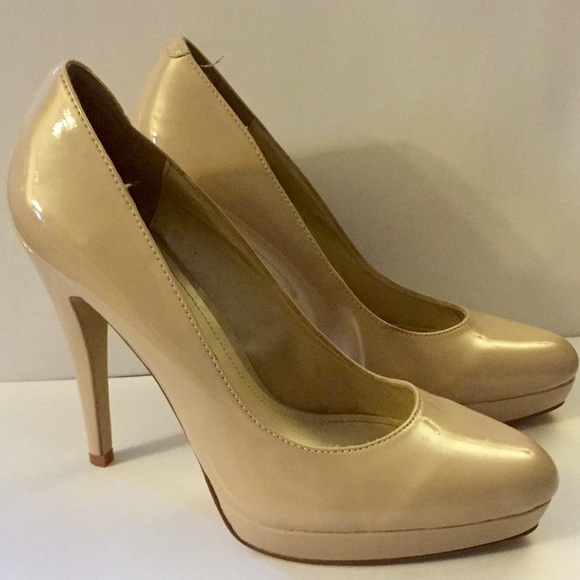 ALDO Nude Patent Leather Pumps